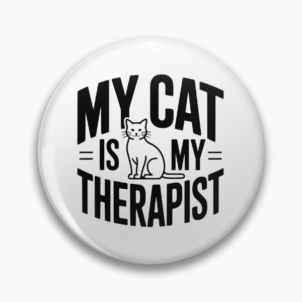 Item preview, My Cat Is My Therapist Graphic designed and sold by SoyLamderma.