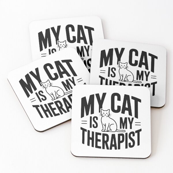 Item preview, My Cat Is My Therapist Graphic designed and sold by SoyLamderma.