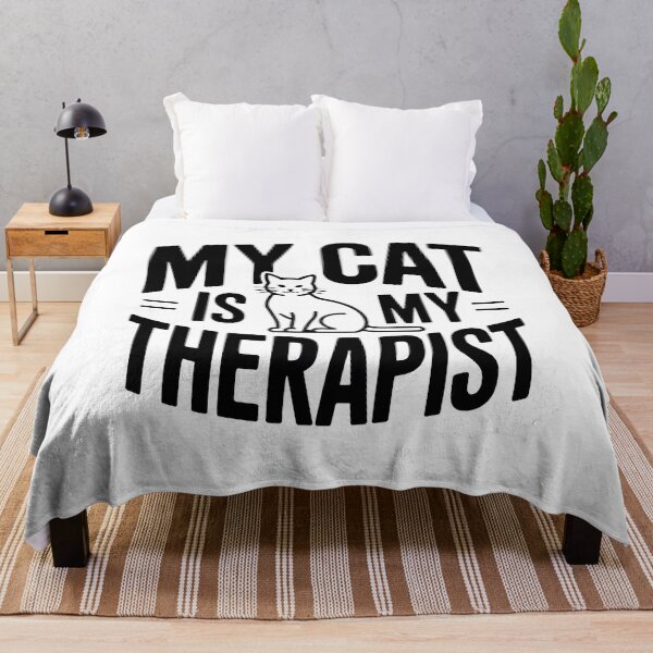 Item preview, My Cat Is My Therapist Graphic designed and sold by SoyLamderma.