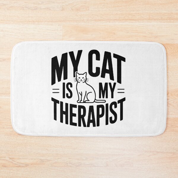 Item preview, My Cat Is My Therapist Graphic designed and sold by SoyLamderma.