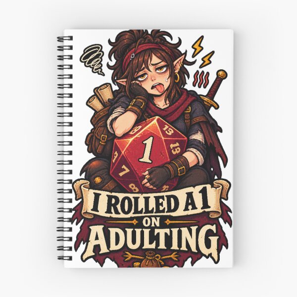 Item preview, I Rolled a 1 on Adulting – Fantasy RPG Meme designed and sold by MysticMemes.