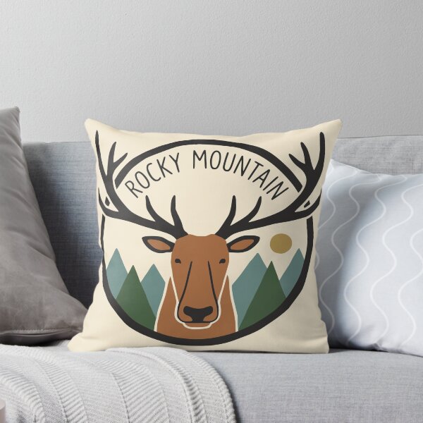 Item preview, Rocky Mountain Elk Retro Badge designed and sold by Travelpeak.
