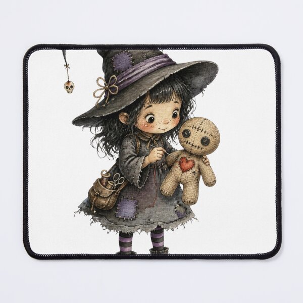 Item preview, Cute Little Witch Stitching Voodoo Doll Heart designed and sold by takeng07.