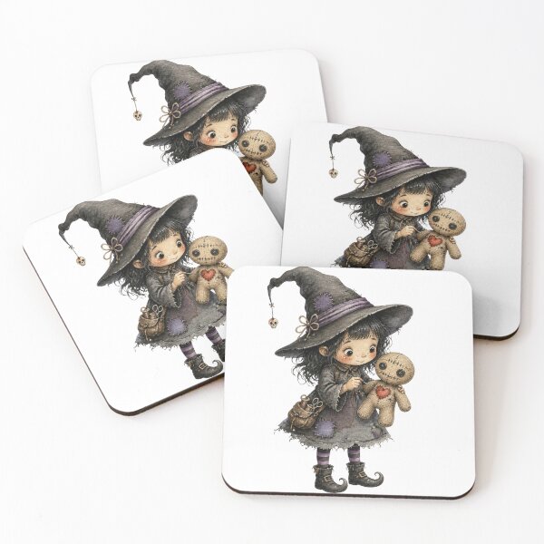 Item preview, Cute Little Witch Stitching Voodoo Doll Heart designed and sold by takeng07.