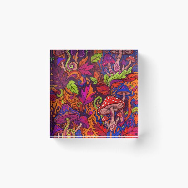 Item preview, Psychedelic Mushroom Forest Pattern designed and sold by Ivy-Triggs.