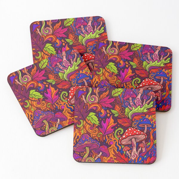 Item preview, Psychedelic Mushroom Forest Pattern designed and sold by Ivy-Triggs.
