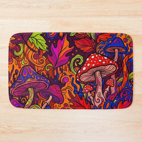 Item preview, Psychedelic Mushroom Forest Pattern designed and sold by Ivy-Triggs.