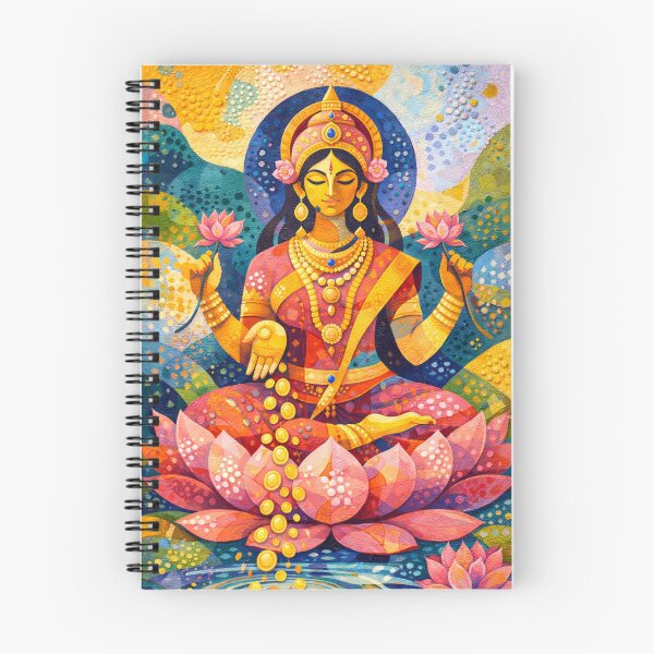 Item preview, Lakshmi Illustration – Hindu Goddess of Prosperity designed and sold by GalleryKauffeld.