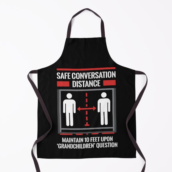 Item preview, Safe Conversation Distance Grandchildren Question Sign designed and sold by SplashTastic.