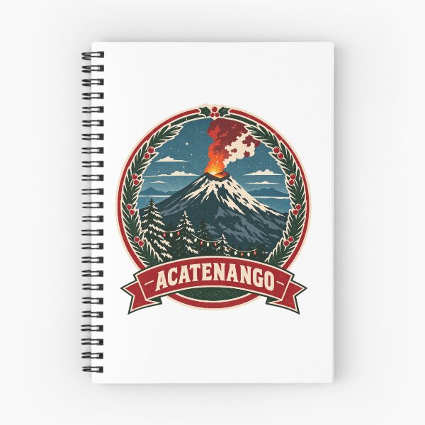 Item preview, Guatemala Volcano Christmas Shirt – Acatenango Retro Snow Badge Design designed and sold by Globalcitytees.