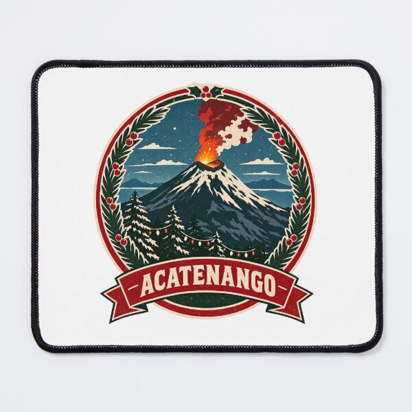 Item preview, Guatemala Volcano Christmas Shirt – Acatenango Retro Snow Badge Design designed and sold by Globalcitytees.