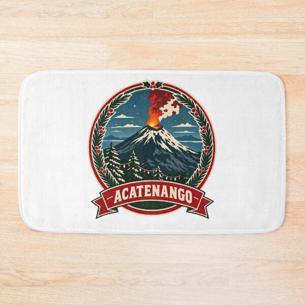 Item preview, Guatemala Volcano Christmas Shirt – Acatenango Retro Snow Badge Design designed and sold by Globalcitytees.