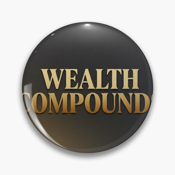 Item preview, Wealth Compounds | Gold and Charcoal Money Quote designed and sold by Zaramodo.