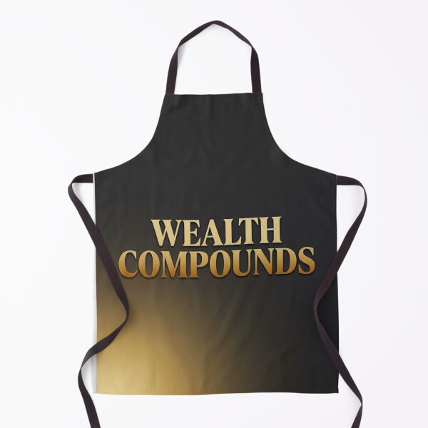 Item preview, Wealth Compounds | Gold and Charcoal Money Quote designed and sold by Zaramodo.