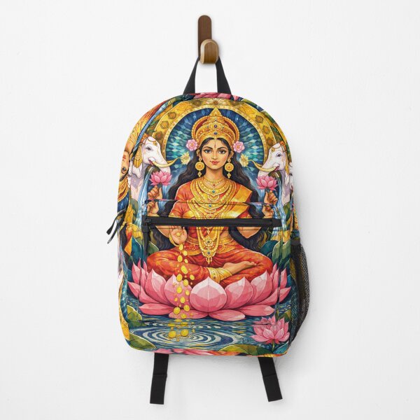Item preview, Lakshmi Painting – Goddess of Wealth and Abundance designed and sold by GalleryKauffeld.