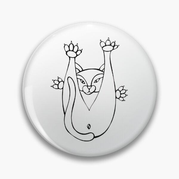 Item preview, Playful Hanging Cat Sketch Art designed and sold by SoyLamderma.