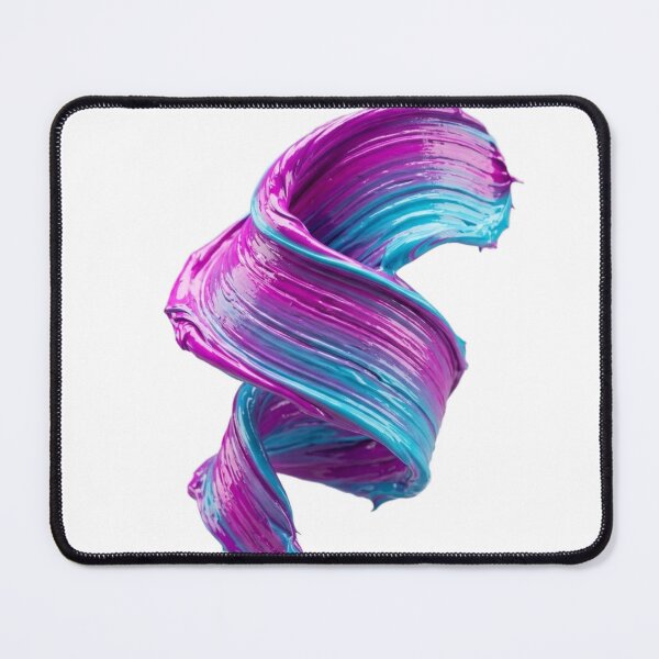 Item preview, 3D Neon Impasto Brushstroke Abstract Wave designed and sold by meghnad.