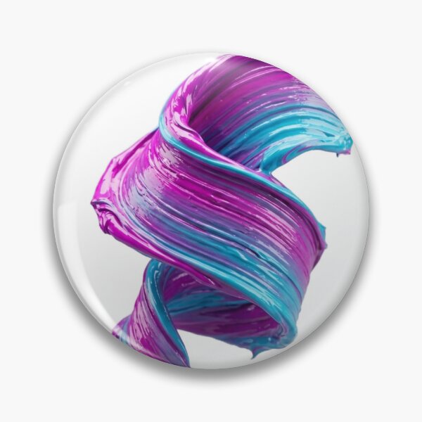 Item preview, 3D Neon Impasto Brushstroke Abstract Wave designed and sold by meghnad.