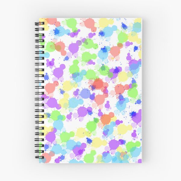 Item preview, Vibrant Neon Paint Splatter Pattern Colorful Watercolor Ink Drops On Black Background designed and sold by BS Creations.