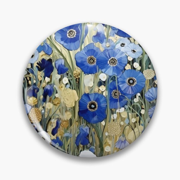 Item preview, Gustav Klimt Flower Garden Vivid Seamless Flowers Vintage Floral Patterns Digital Art Illustration designed and sold by Matt_Smith.