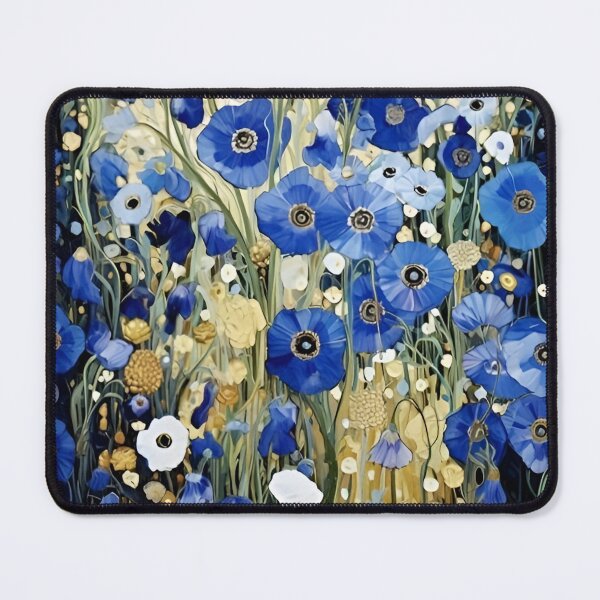 Item preview, Gustav Klimt Flower Garden Vivid Seamless Flowers Vintage Floral Patterns Digital Art Illustration designed and sold by Matt_Smith.
