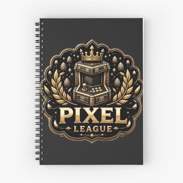 Item preview, Pixel League Golden Retro Arcade Gaming Emblem designed and sold by FABIOLA1970.