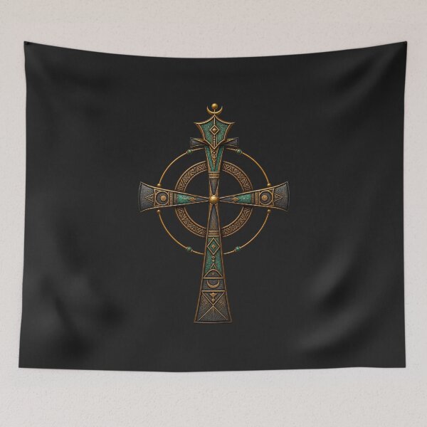 Item preview, Ancient Egyptian Symbol Design for African Spirituality - Unique Cross and Ankh Fusion designed and sold by 'VARI'.