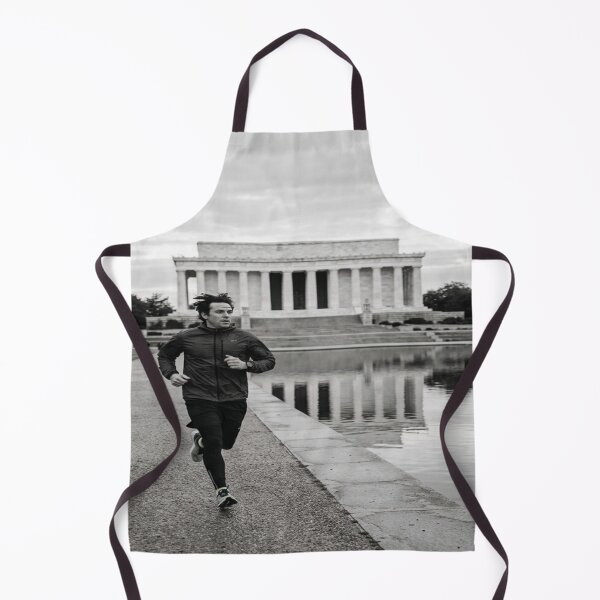 Item preview, Monochrome Photo of Runner at Lincoln Memorial designed and sold by Solomon-Ent-144.