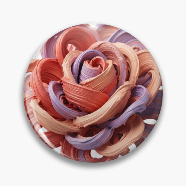Item preview, Sculptural 3D Pastel Brushstroke Floral Ribbon designed and sold by meghnad.