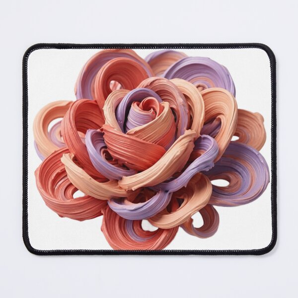 Item preview, Sculptural 3D Pastel Brushstroke Floral Ribbon designed and sold by meghnad.