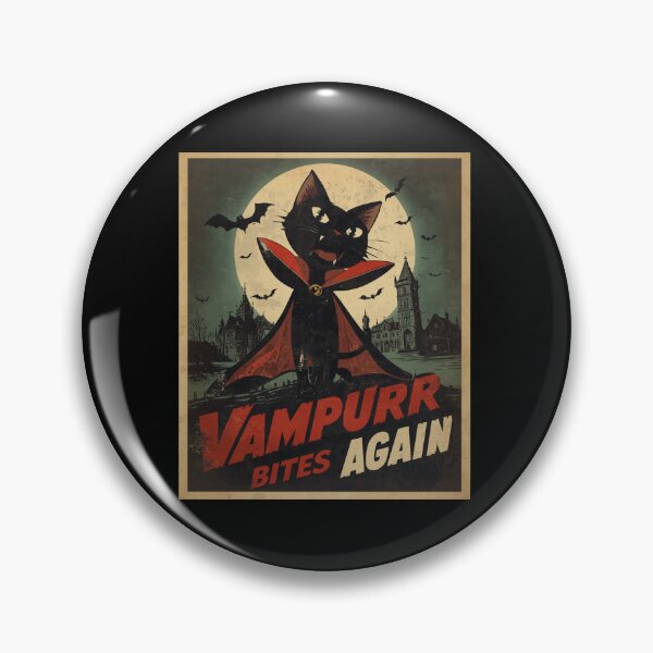 Item preview, Vampurr Bites Again Funny Cat designed and sold by zingbing.