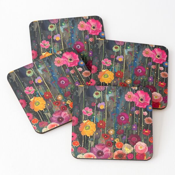 Item preview, Gustav Klimt Flower Garden Vivid Seamless Flowers Vintage Floral Patterns Digital Art Illustration designed and sold by Matt_Smith.