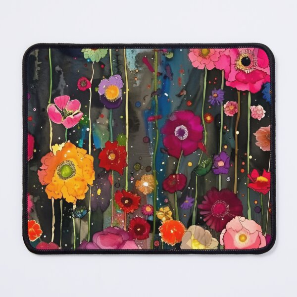 Item preview, Gustav Klimt Flower Garden Vivid Seamless Flowers Vintage Floral Patterns Digital Art Illustration designed and sold by Matt_Smith.