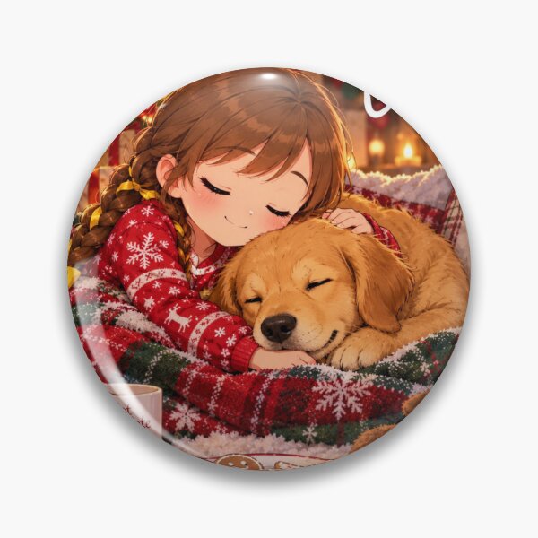 Item preview, Kenzie Christmas Puppy Cuddles Cosy Cartoon designed and sold by Kenzie & Co.