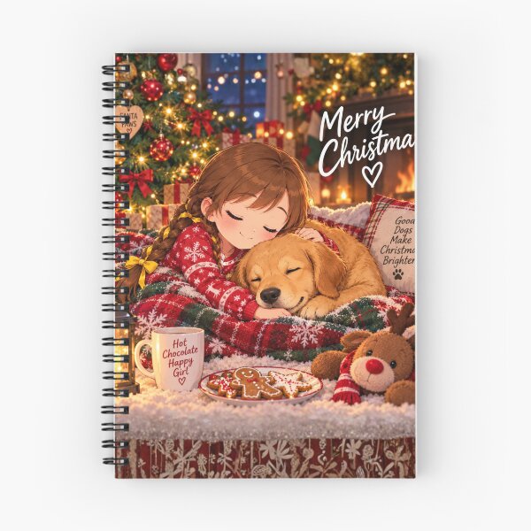 Item preview, Kenzie Christmas Puppy Cuddles Cosy Cartoon designed and sold by Kenzie & Co.
