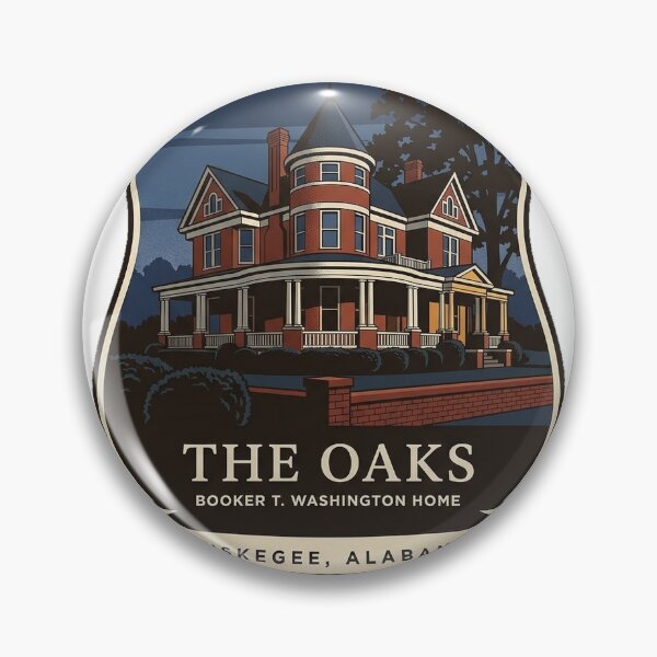 Item preview, The Oaks Booker T Washington Home Tuskegee Alabama Sticker designed and sold by DetourDgn.