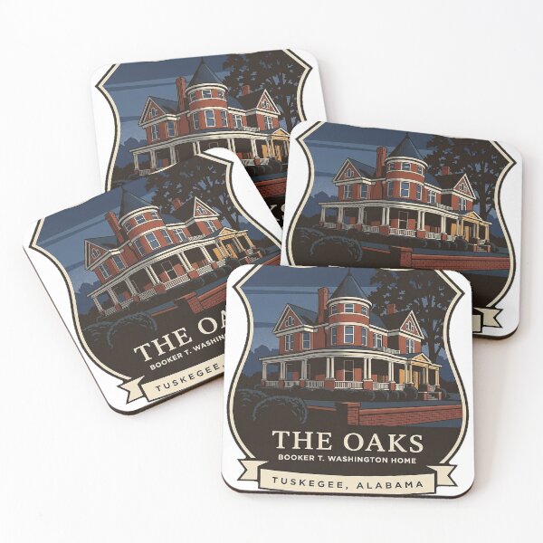 Item preview, The Oaks Booker T Washington Home Tuskegee Alabama Sticker designed and sold by DetourDgn.