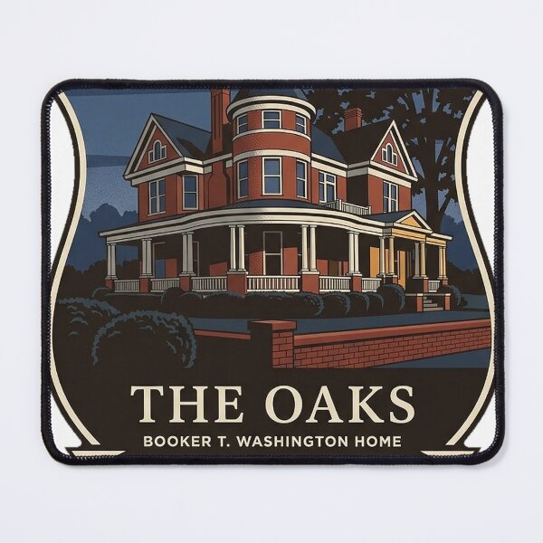 Item preview, The Oaks Booker T Washington Home Tuskegee Alabama Sticker designed and sold by DetourDgn.