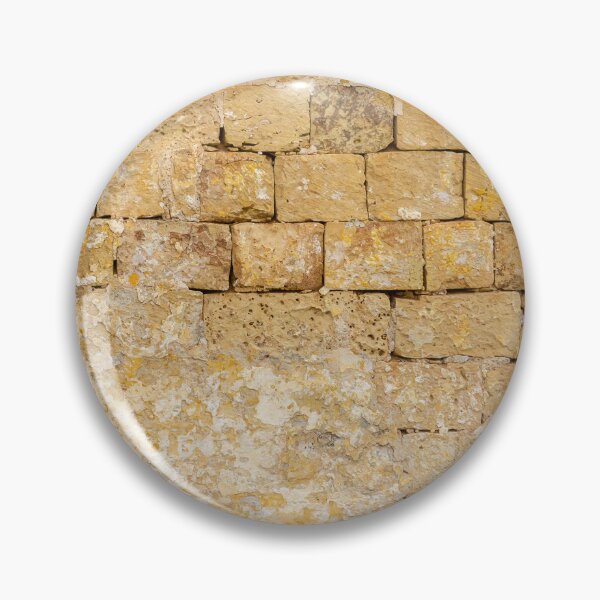 Item preview, Old Yellow Stone Wall With Green Door and Archway, Rustic Exterior Texture and Weathered Charm designed and sold by Nmallia.