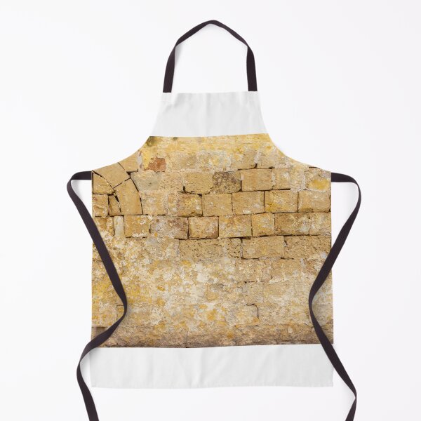 Item preview, Old Yellow Stone Wall With Green Door and Archway, Rustic Exterior Texture and Weathered Charm designed and sold by Nmallia.