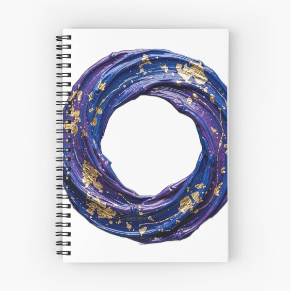 Item preview, Dynamic 3D Royal Blue and Gold Fluid Loop designed and sold by meghnad.