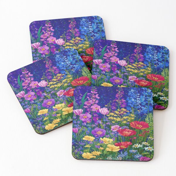 Item preview, Gustav Klimt Flower Garden Vivid Seamless Flowers Vintage Floral Patterns Digital Art Illustration designed and sold by Matt_Smith.