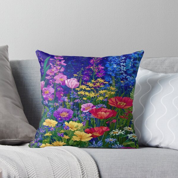 Item preview, Gustav Klimt Flower Garden Vivid Seamless Flowers Vintage Floral Patterns Digital Art Illustration designed and sold by Matt_Smith.