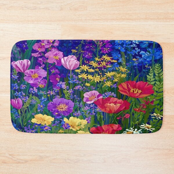 Item preview, Gustav Klimt Flower Garden Vivid Seamless Flowers Vintage Floral Patterns Digital Art Illustration designed and sold by Matt_Smith.