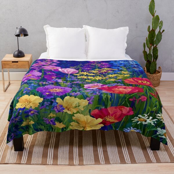 Item preview, Gustav Klimt Flower Garden Vivid Seamless Flowers Vintage Floral Patterns Digital Art Illustration designed and sold by Matt_Smith.