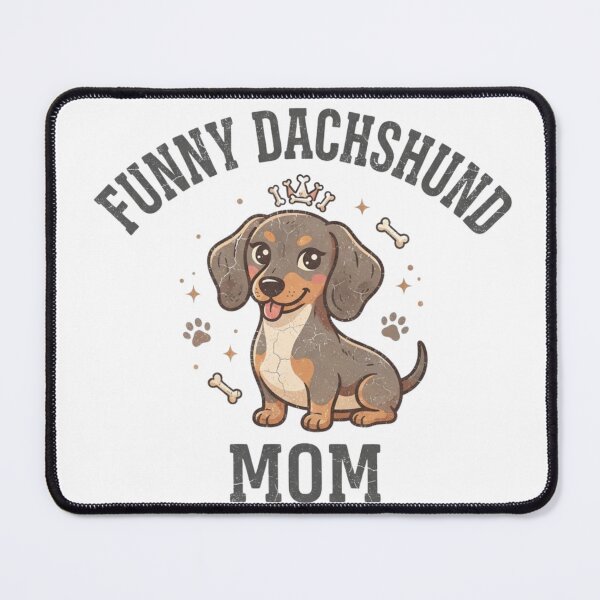 Item preview, Funny Dachshund Mom Cute Wiener Dog Lover Pet Owner Retro Vintage Gift designed and sold by KreatoLab.