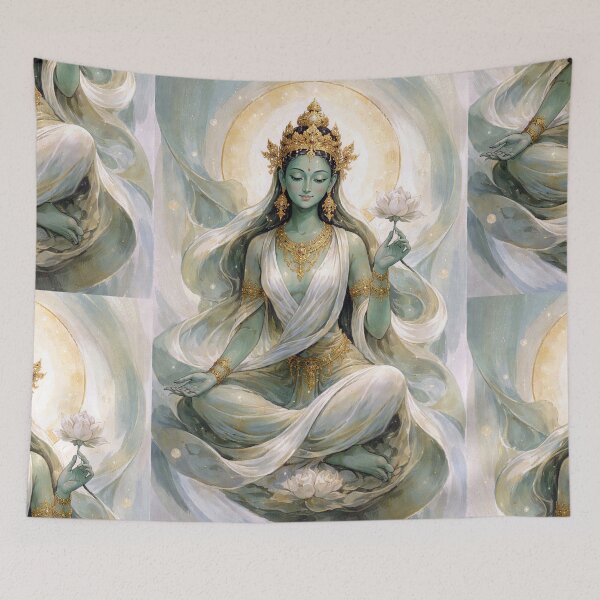 Item preview, Tara Painting – Buddhist Goddess of Compassion designed and sold by GalleryKauffeld.
