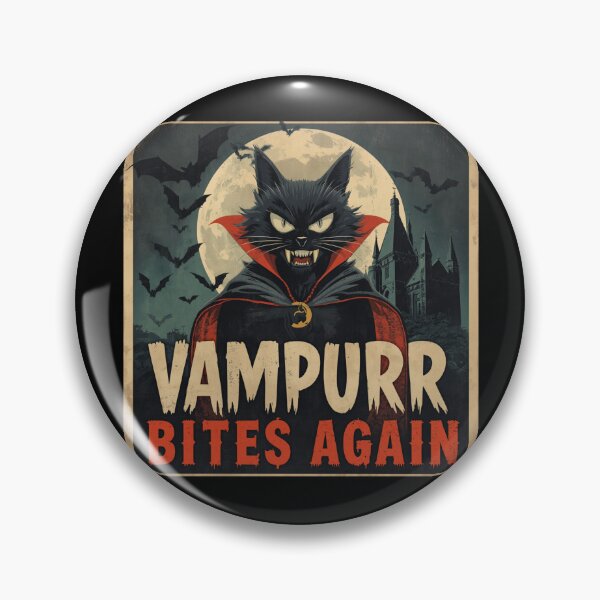 Item preview, Vampurr Bites Again: A Funny Cat designed and sold by zingbing.