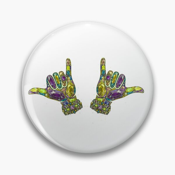 Item preview, Jeweled Symmetrical Hand Sign Graphic Illustration designed and sold by blacK1982White.