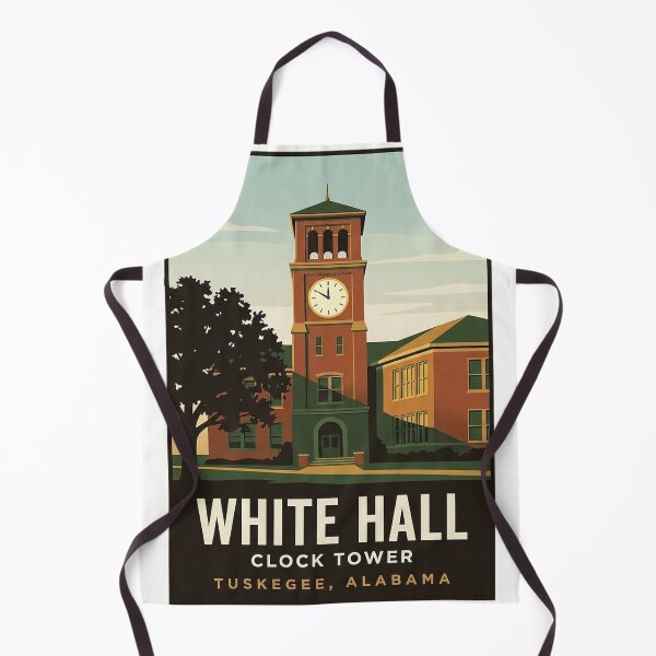 Item preview, White Hall Clock Tower Tuskegee Institute Alabama Sticker designed and sold by DetourDgn.